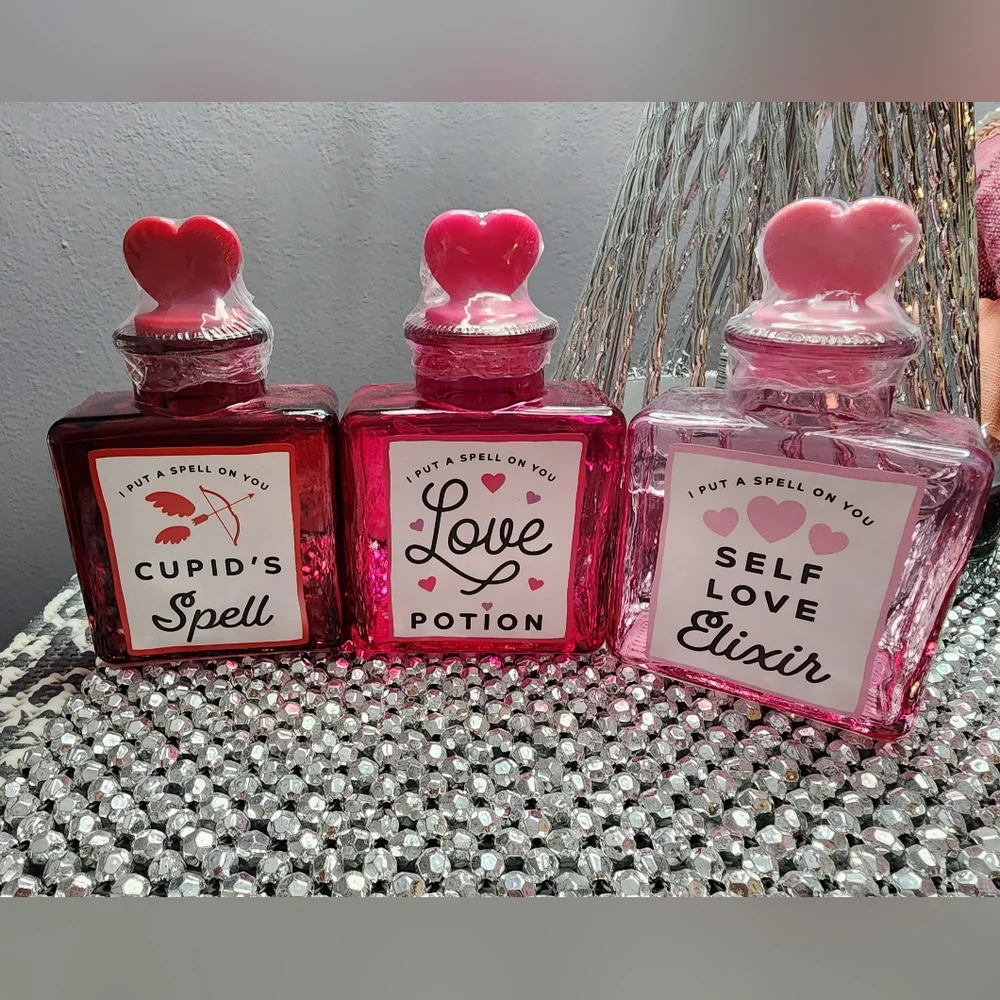 Target Bullseye Valentine Glass Bottles Love Potion Collection